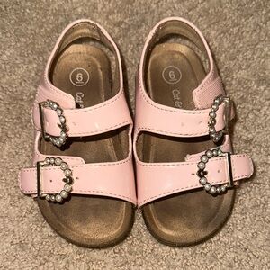 Cat & Jack Light Pink Kids Sandals with Buckles